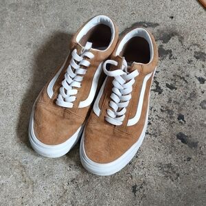 Vans Old Skool Pig Suede Tobacco Brown Mens Size 7